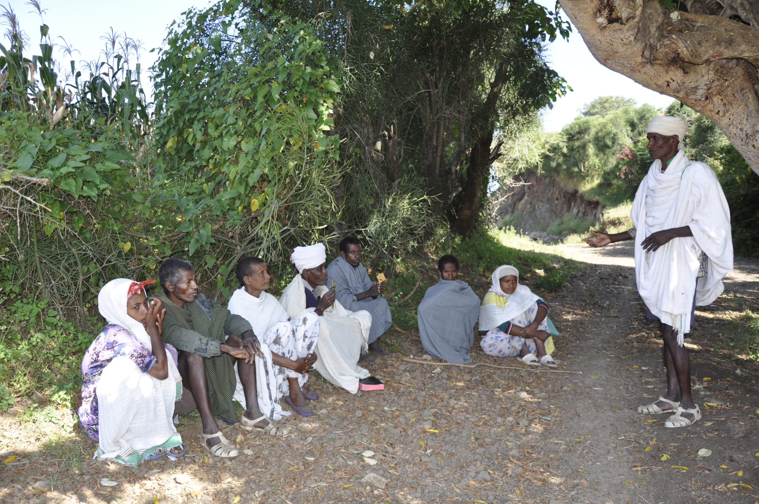 An adult man in small kebele in Bahirdar, a youth advocate linked to the power to youth project