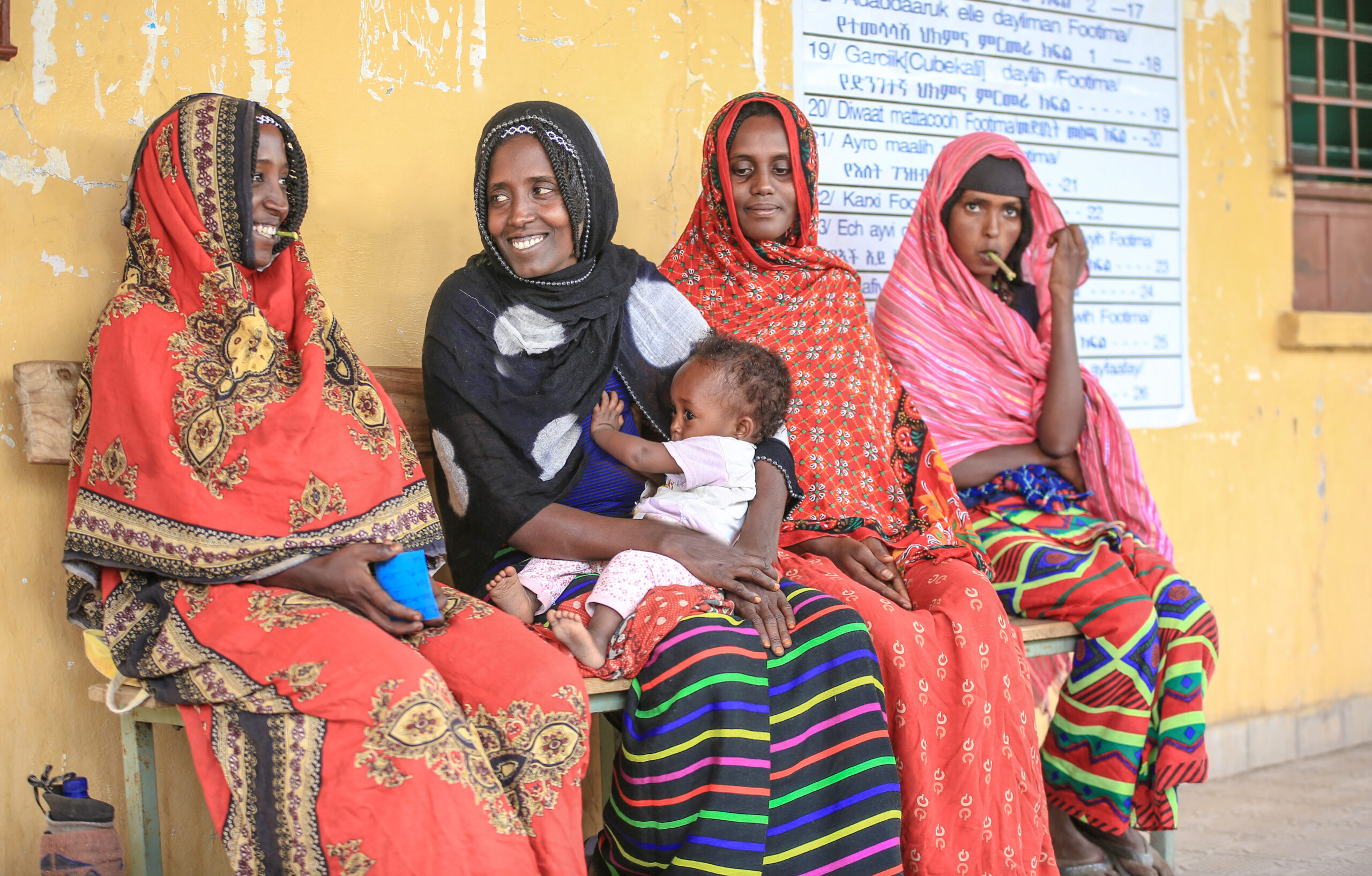 young mothers in Afar for maternal health services supported by Amref Health Africa