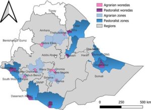 IPHC project's implementation geographic locations in a map